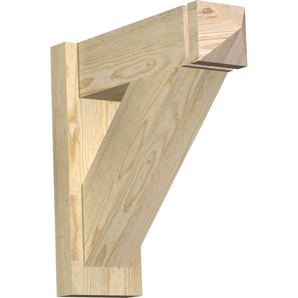 Ekena Millwork Traditional Rough Sawn Arts and Crafts Outlooker, Douglas Fir, 6"W x 18"D x 18"H OUT06X18X18TRA03RDF - main